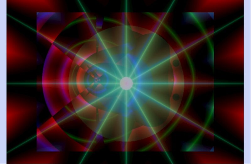 Abstract Light Pattern — Green, Energetic