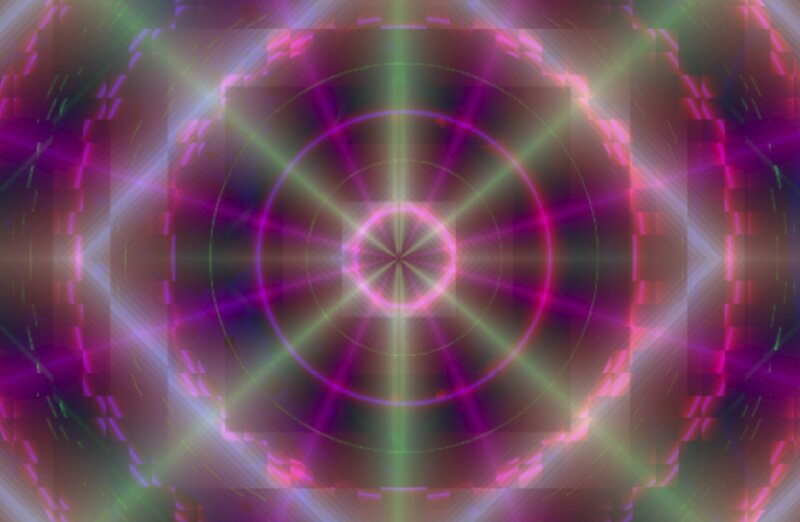 Abstract Light Pattern — Purple, Hypnotic