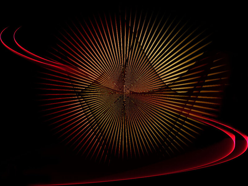 Abstract Light Pattern — Red, Dramatic