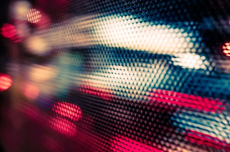 Abstract Light Pattern — Red, Dynamic, Night