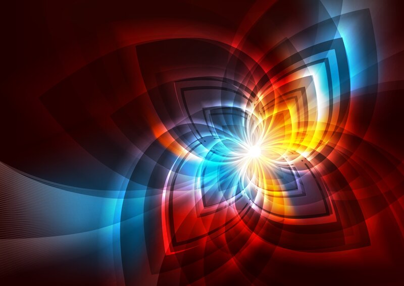 Abstract Light Pattern — Red, Dynamic