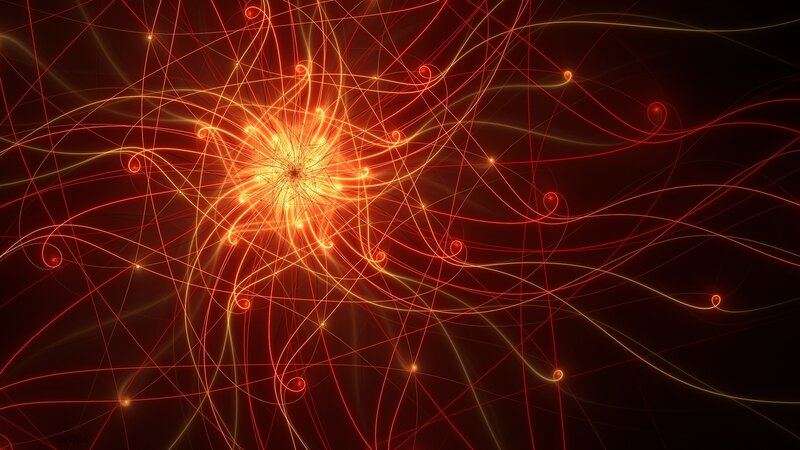 Abstract Light Pattern — Red, Energetic