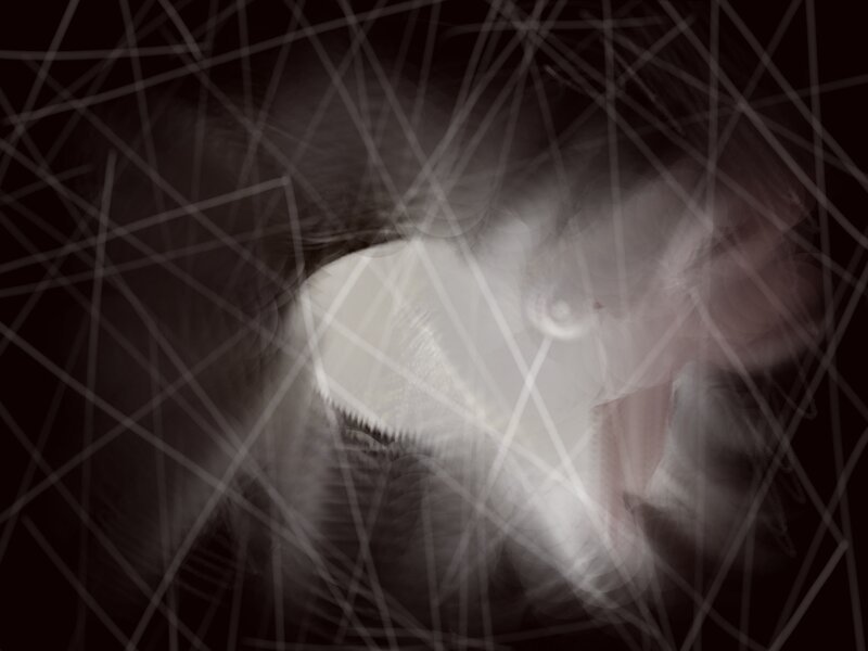 Abstract Light Pattern — White