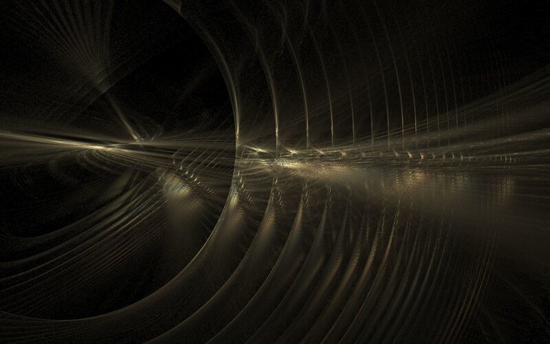 Abstract Light Patterns — Black, Dramatic, Digital Art, Curves