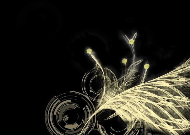 Abstract Light Patterns — Black, Dramatic, Night