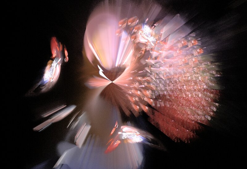 Abstract Light Patterns — Black, Dynamic