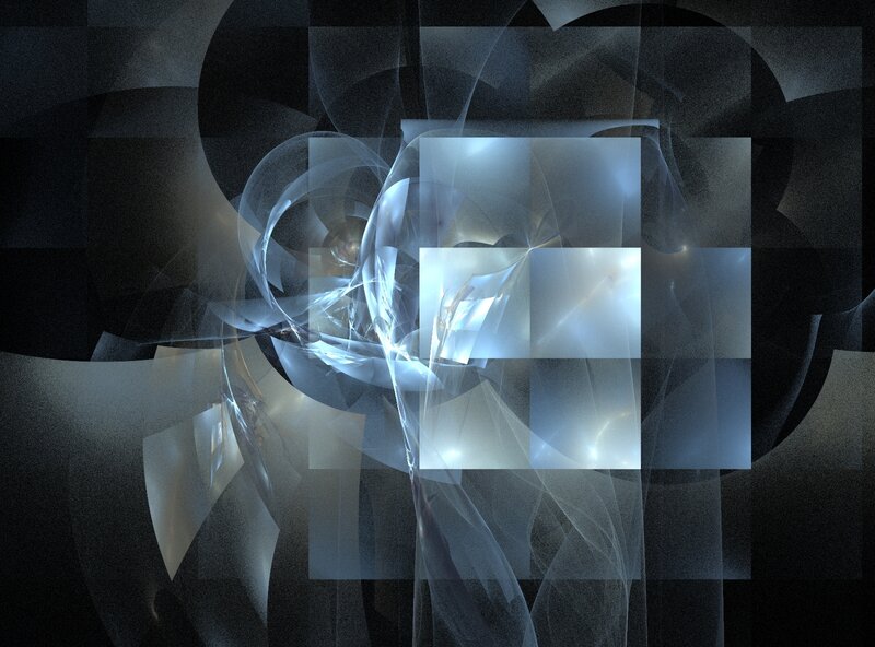 Abstract Light Patterns — Black, Ethereal