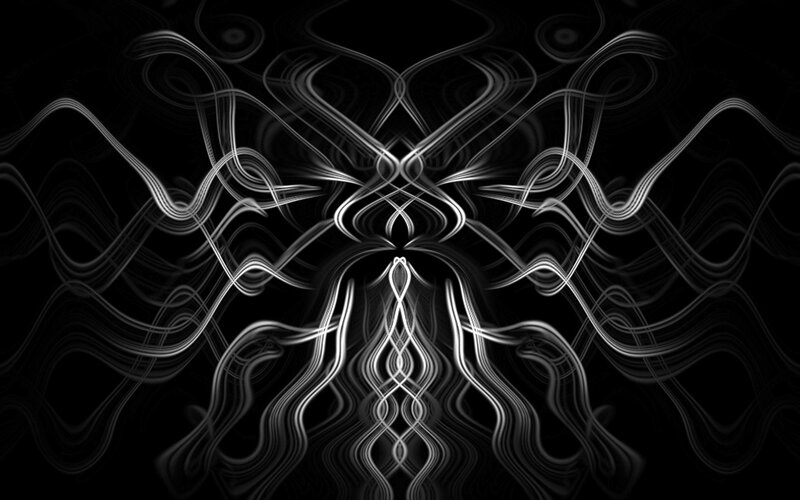 Abstract Light Patterns — Black, Mystical