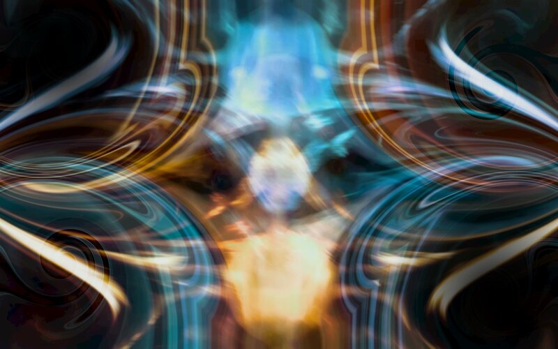 Abstract Light Patterns — Blue, Dynamic, Color