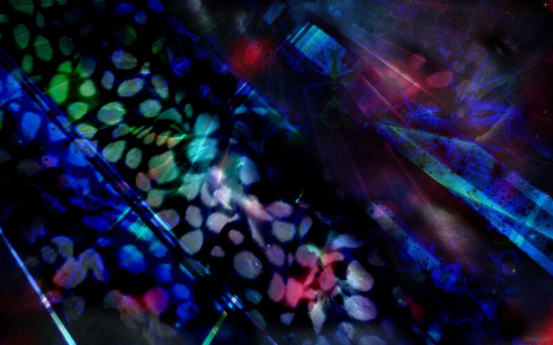 Abstract Light Patterns — Blue, Dynamic