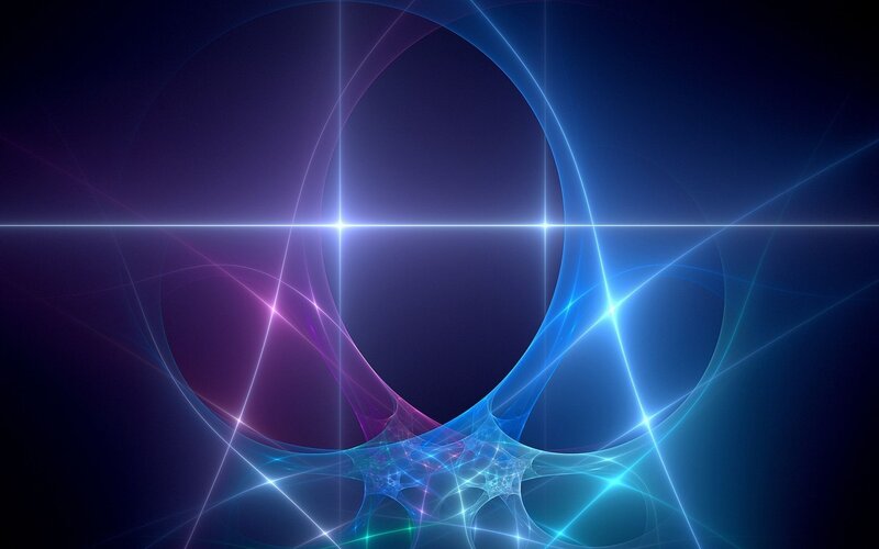Abstract Light Patterns — Blue, Energetic