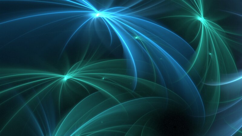 Abstract Light Patterns — Blue, Ethereal, Digital Art, Light Beams, Glow, Green
