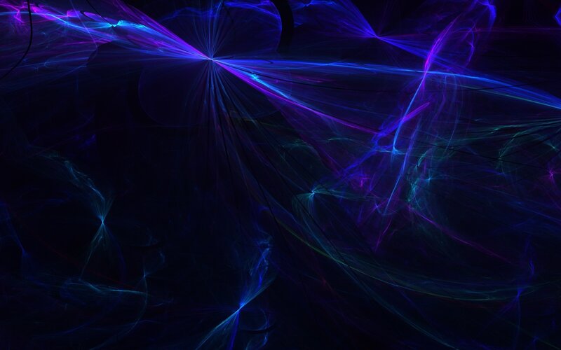 Abstract Light Patterns — Blue, Ethereal, Digital Art, Light Rays