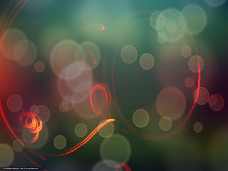 Abstract Light Patterns — Green, Dreamy