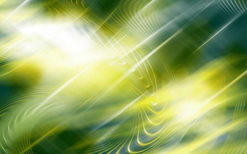 Abstract Light Patterns — Green, Dynamic, Light Streaks