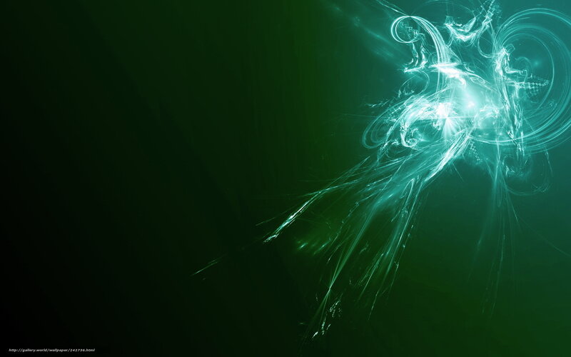 Abstract Light Patterns — Green, Ethereal