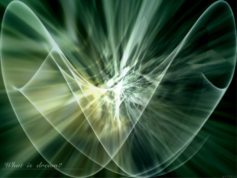 Abstract Light Patterns — Green, Mystical