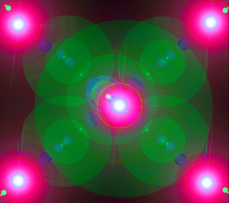 Abstract Light Patterns — Green