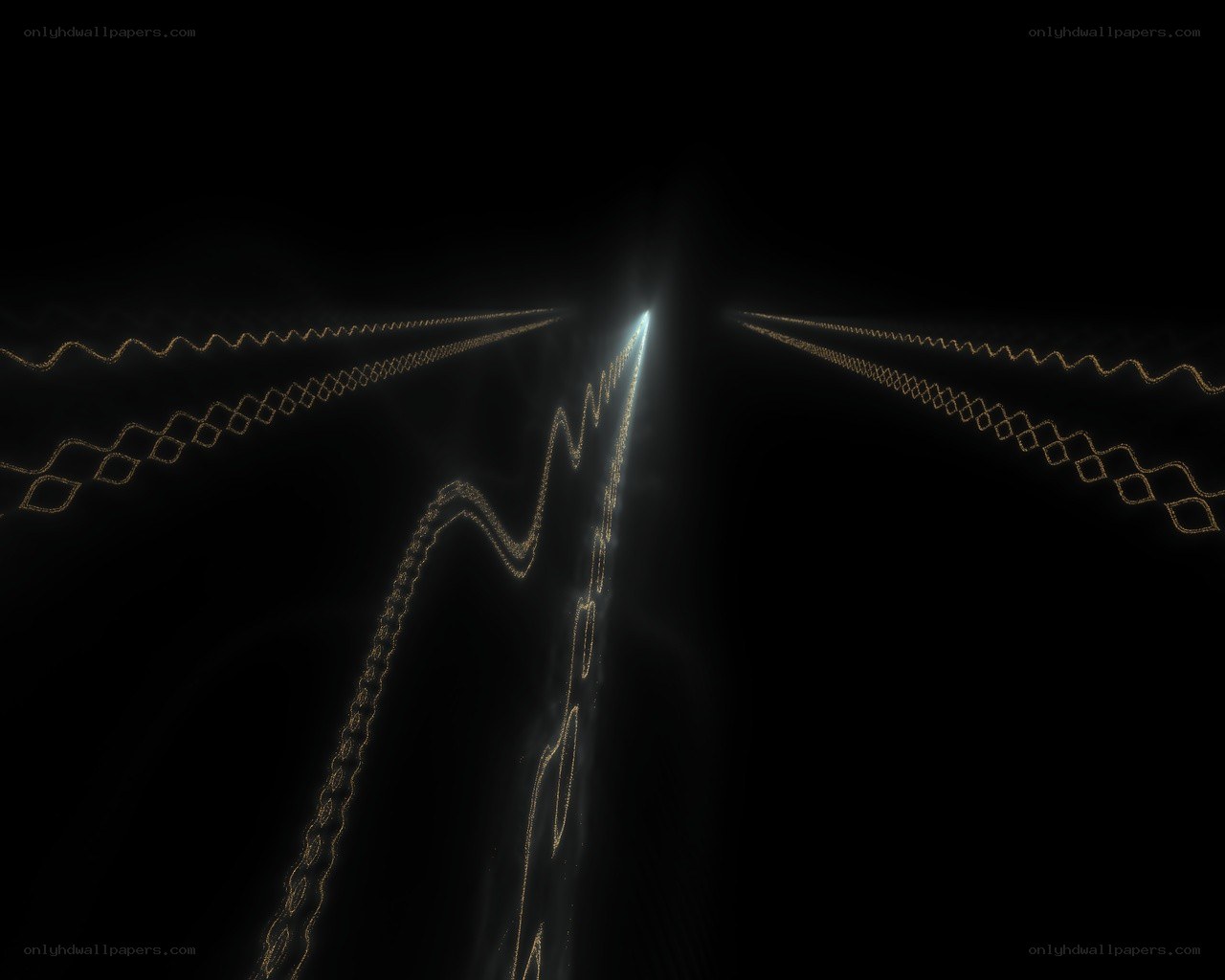 abstract light patterns on black