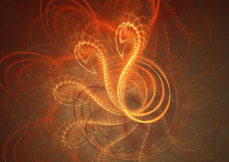 Abstract Light Patterns — Orange, Dynamic