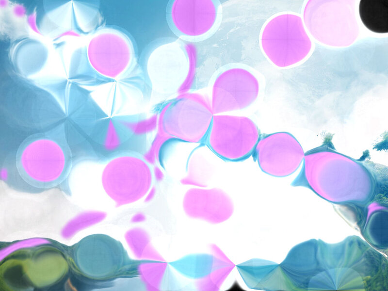 Abstract Light Patterns — Pink