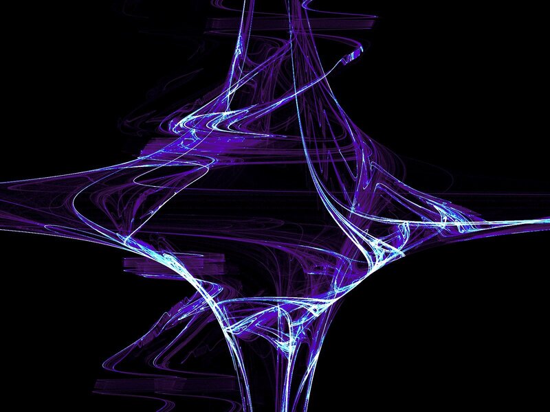 Abstract Light Patterns — Purple, Dynamic, Digital Art