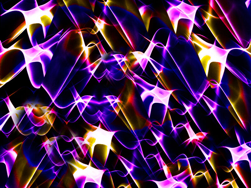 Abstract Light Patterns — Purple, Energetic, Digital Art, Color