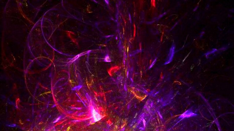 Abstract Light Patterns — Purple, Energetic, Digital Art