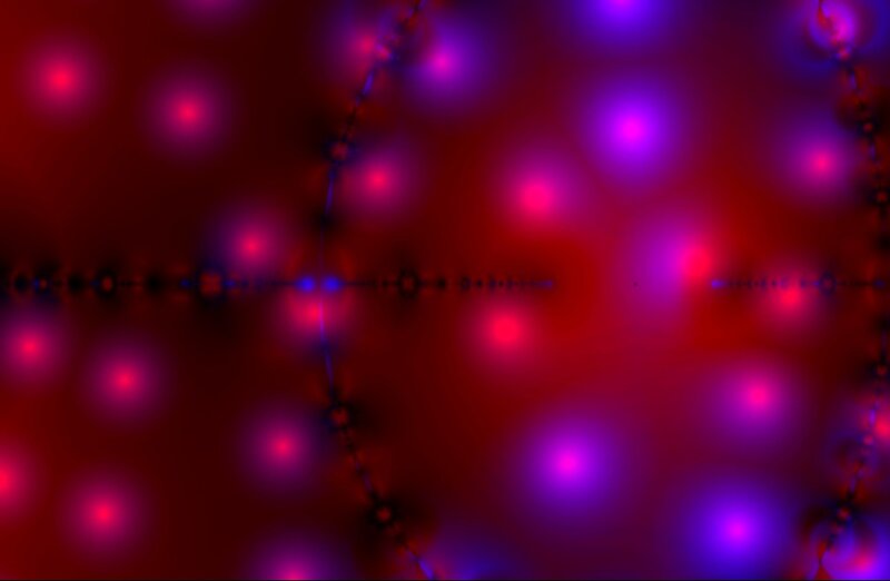 Abstract Light Patterns — Red, Hypnotic