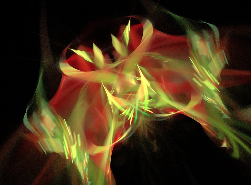Abstract Light Patterns — Red