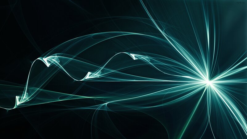 Abstract Light Patterns — Teal, Dynamic