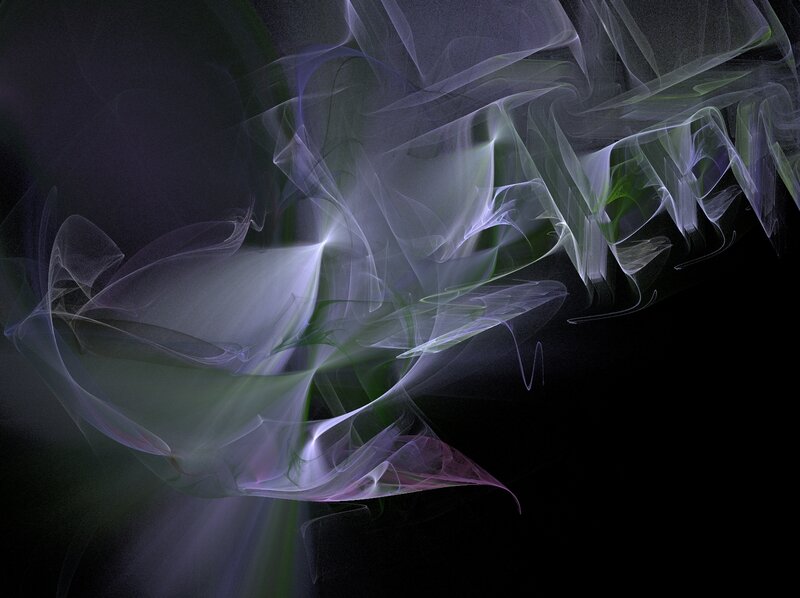 Abstract Light Patterns — White