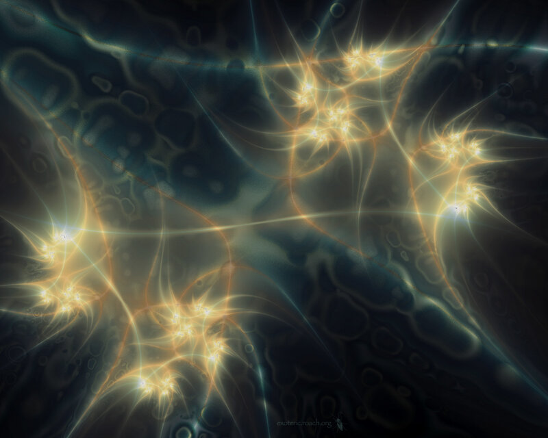 Abstract Light Patterns — Yellow, Ethereal