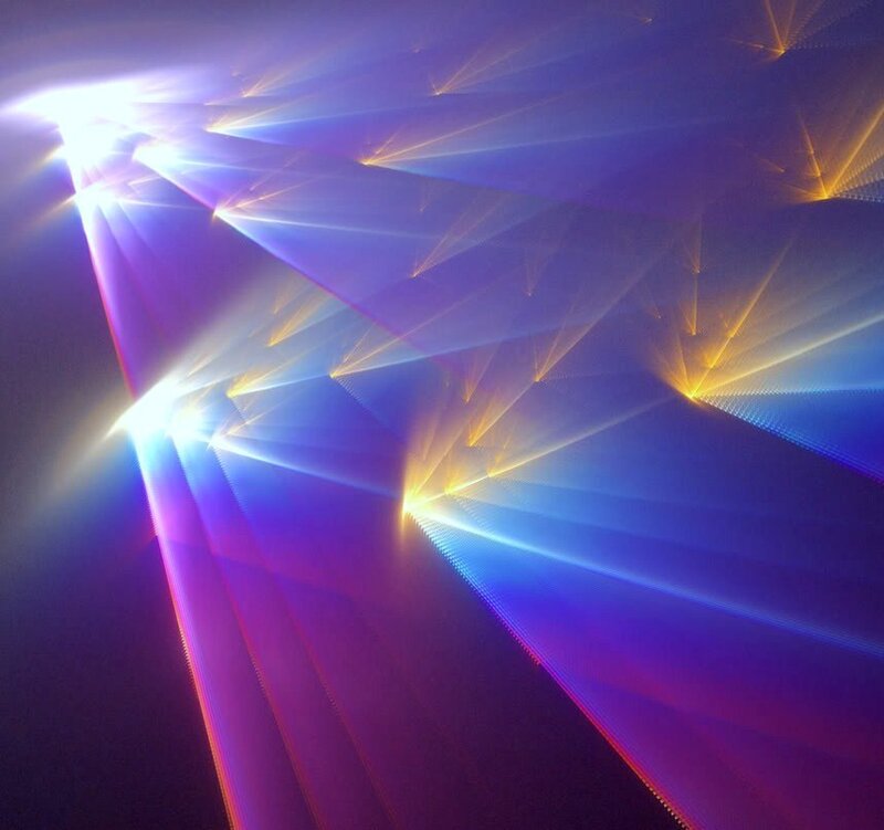 Abstract light rays fractal
