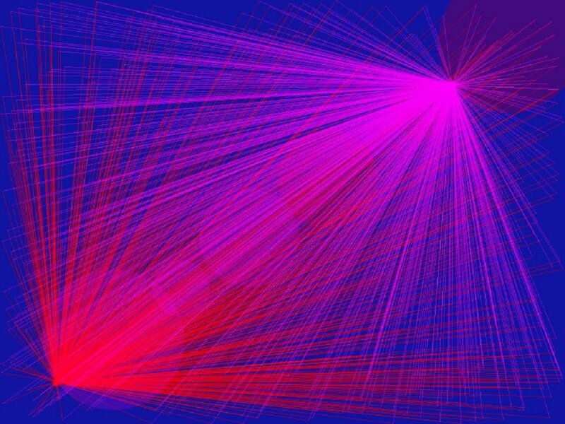 Abstract Light Rays — Purple