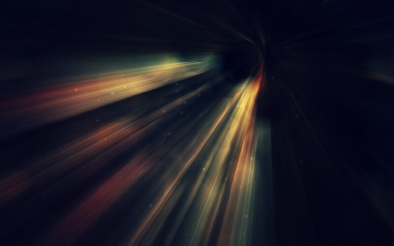 abstract light rays tunnel