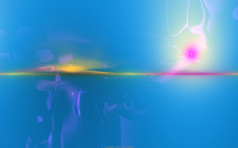 Abstract Light Reflection — Blue