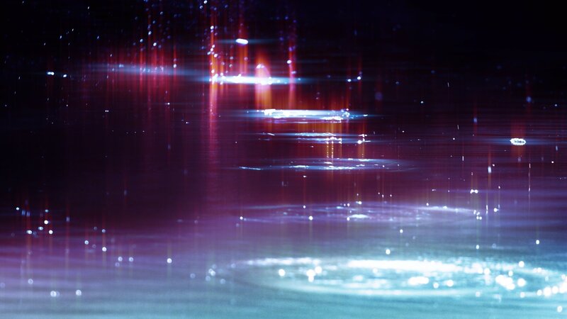 abstract light reflections on water