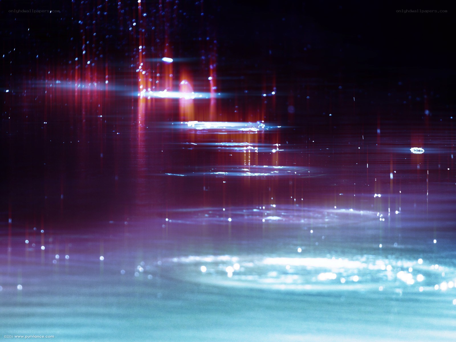 abstract light reflections on water