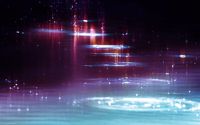 abstract light reflections on water