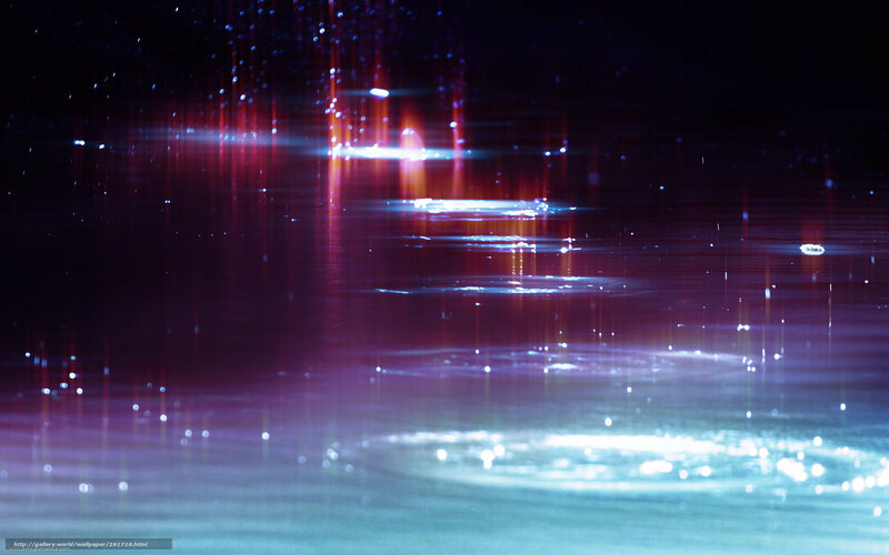 Abstract light reflections on water