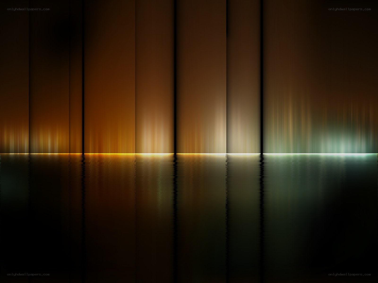 Abstract light reflections on water