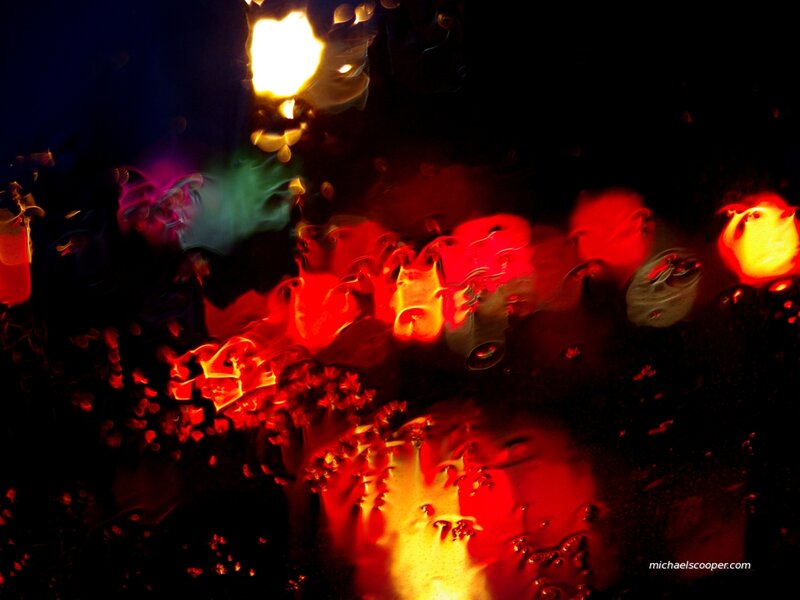 Abstract Light Reflections — Red