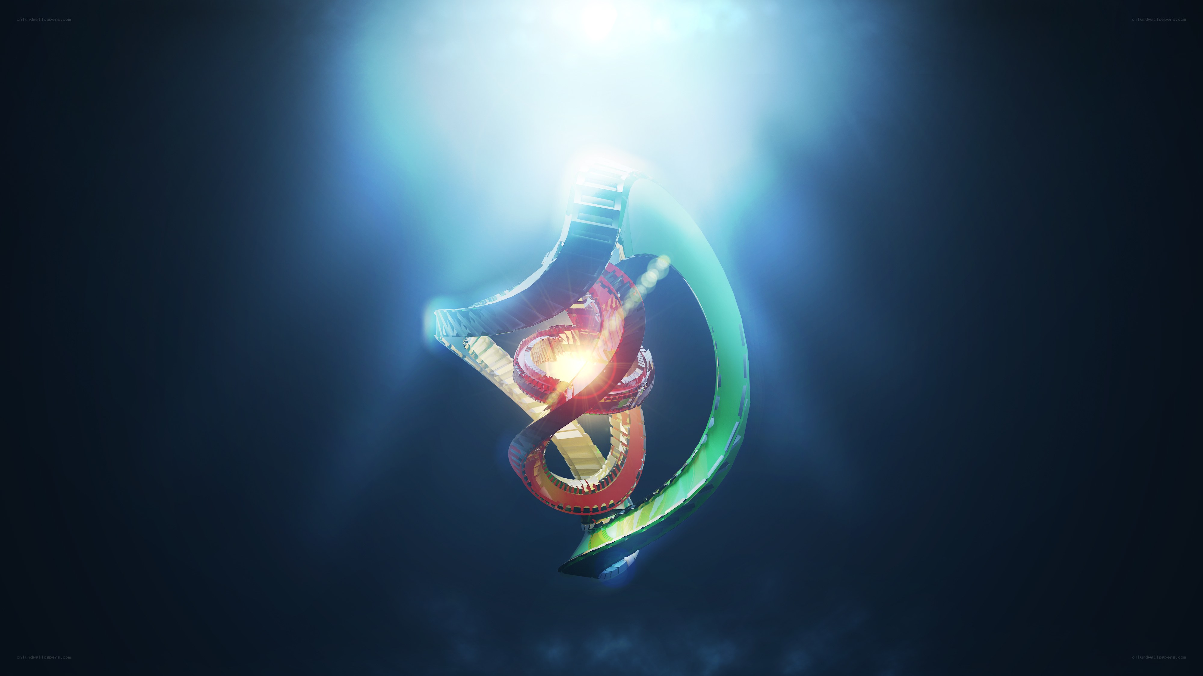 abstract light sculpture