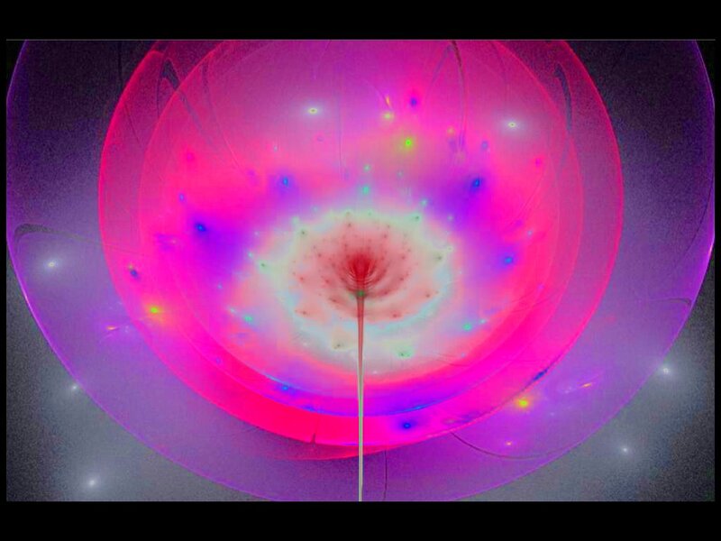 Abstract Light Sphere — Pink