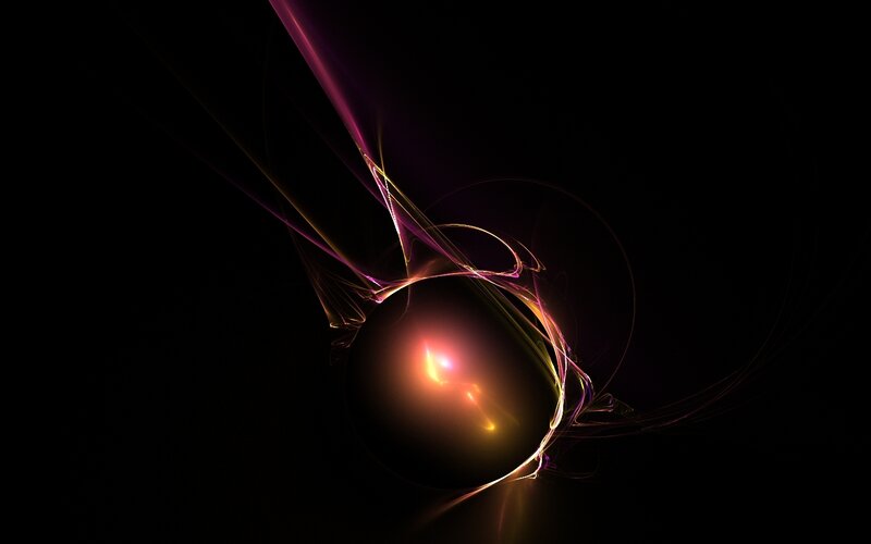 Abstract light sphere