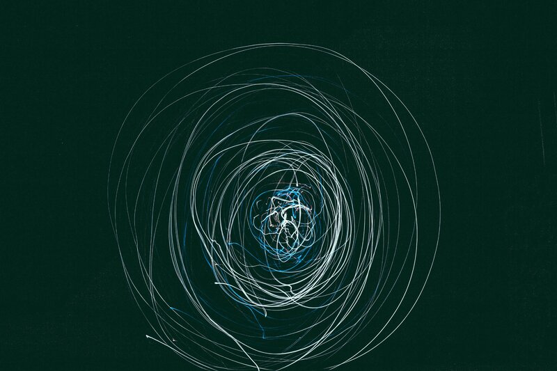 Abstract light spiral artwork