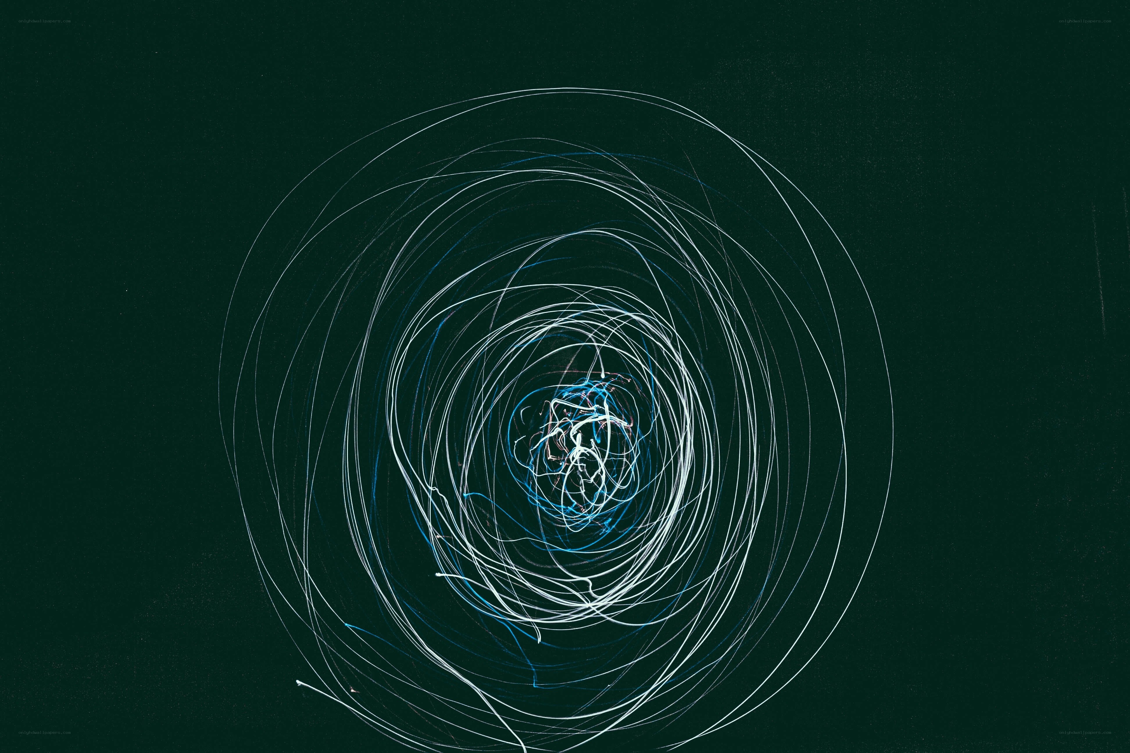 Abstract light spiral artwork