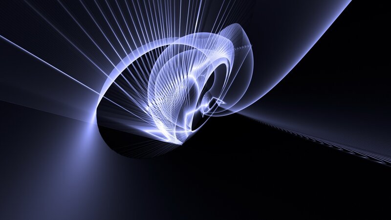 Abstract light spiral design