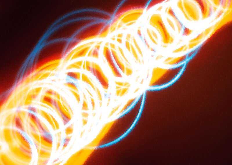Abstract light spiral pattern